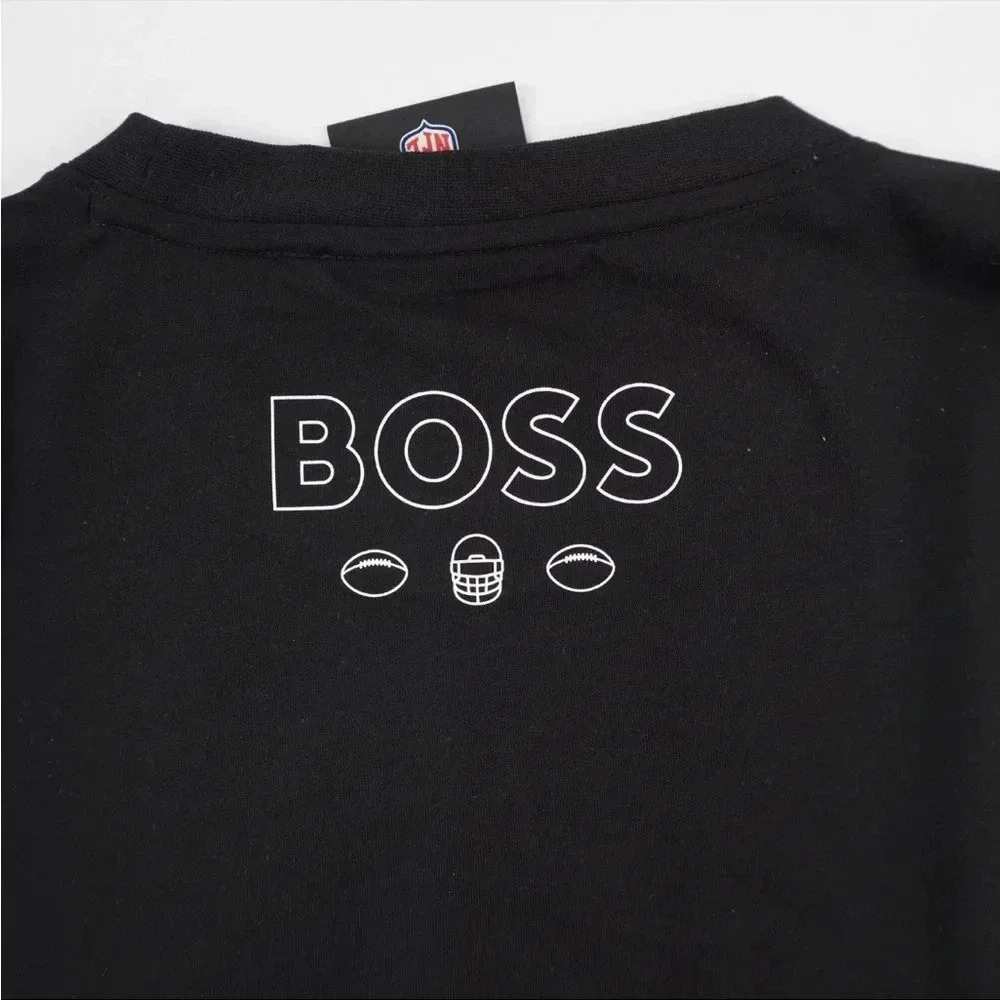 BOSS X NFL Las Vegas Raiders T-Shirts In Black - Picture 4 of 11